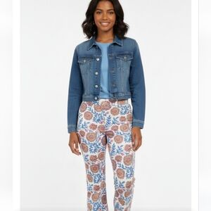 J.crew floral crop vacation pants size 6